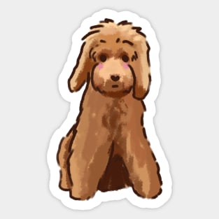 Cute Golden Doodle Sticker